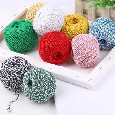 China Cotton Factory Wholesale Quality Colored Braided Cotton Rope For Macrame for sale