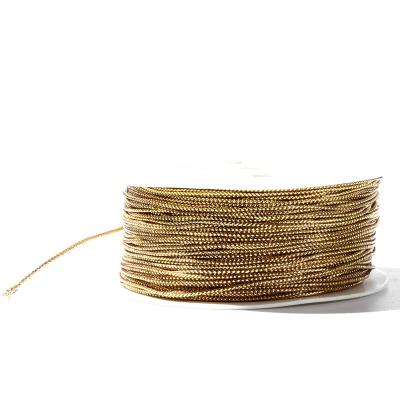 China Viable Gold Metallic Braided Rope for sale