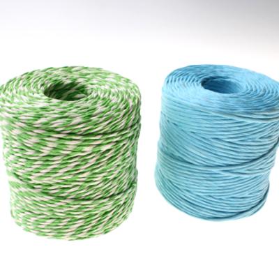 China Bags Wholesale Handmade Two Tone Paper Bag Handle Rope 24m*1.5mm For Bag for sale