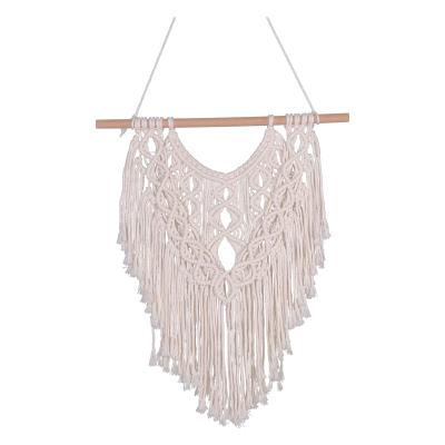 China Whole Sale Bohemian Style 100% Cotton Home Wall Decor Macrame Wall Hanging for sale