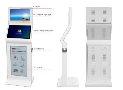 中国 アンドロイドおよび Windows OS LED ポスターが付いている二重スクリーン LCD の広告スクリーン 販売のため