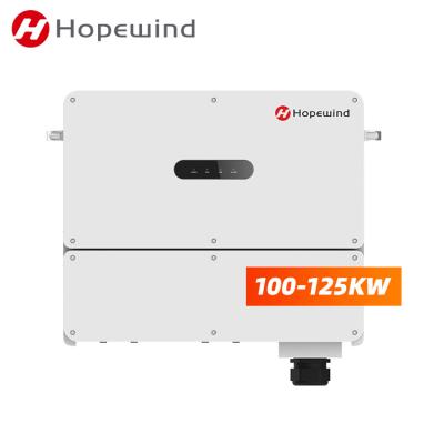 China Hot Selling HOPEWIND Three Phase Inversor On Grid Tie Inverter 125KW 100KW On Grid Inverter 800*680*330mm for sale