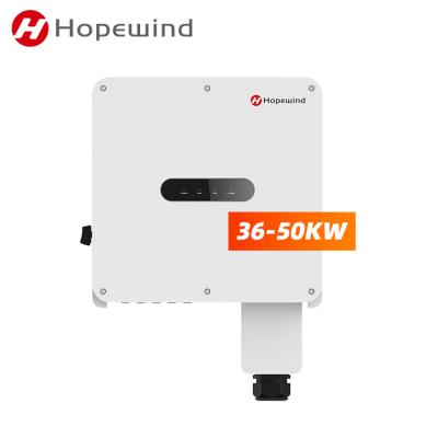 China Industrial/Commercial/Office HOPEWIND 5 Years Warranty Inversor 40KW On Grid Inverter Grid Link 50KW Limit On Grid Inverter for sale