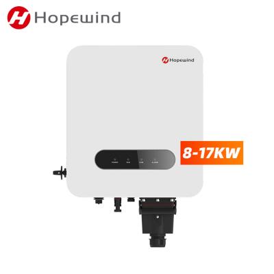 China HOPEWIND High Quality Commercial On Grid Inverter 10KW 10KVA 15KW Solar Inverter On Grid Solar Inverter 325*380*177mm for sale