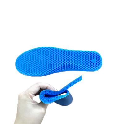 China Foot Shoe Cushion Tape Gel Insole Sales Support Tape Back Custom Insoles And Soft Memory Surface Fabric Insole Comfortable Sports Memory for sale