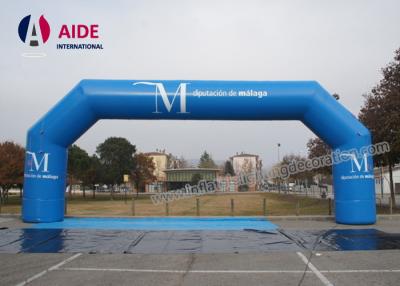 China PVC Blue Inflatable Entrance Arch Opening 6m Inflatable Run Through Tunnels for sale