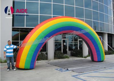 China Decoraciones coloridas del partido del arco iris del arco inflable comercial de la entrada en venta