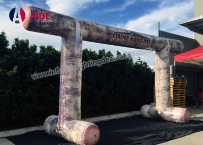 China Diseño inflable de encargo promocional del puente del arco, decoraciones de la entrada del partido en venta