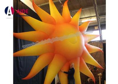 China Yellow Inflatable Event Decoration Inflatable Oxford Cloth Large Outdoor Sun for sale