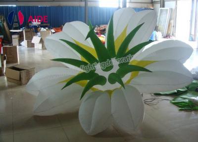 China 2.5m Gas Filled LED Flower Lights , Inflatable Yard Decorations For Party for sale