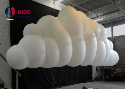 China Custom Made Inflatable Lighting Decoration For Stage Big Cloud Shaped Balloons for sale