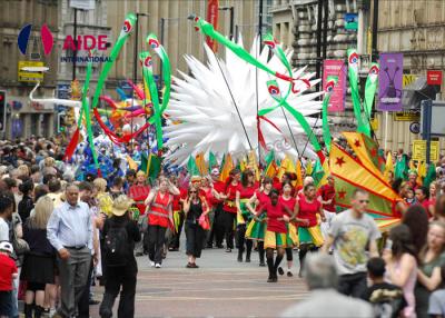 China Van de reusachtige LEIDENE tonen de Opblaasbare Impulsen Ster Feestelijke Parade voor Festivalclub Te koop