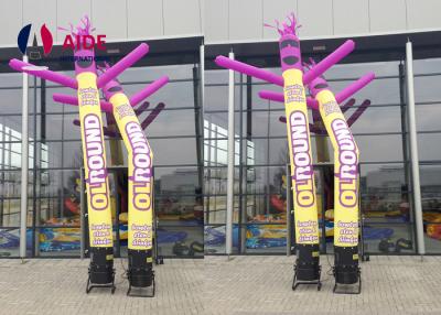 China Event Happy Inflatable Stick Man , Festive Air Tube Dancer LED Dancing Air Guy for sale