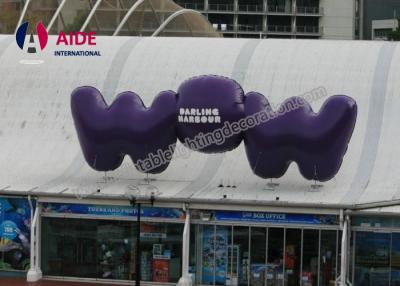 China 3M Big Words Outdoor Advertising Inflatables , Led Light Balloons Displays for sale