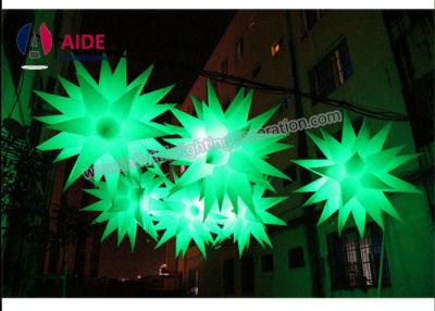 China Blow Up Christmas Decorations Inflatable LED Star 1M With Multi Color Lights for sale