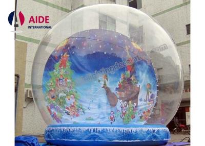 China Snow Globe Christmas Inflatable Holiday Decor Giant Inflatable Crystal Ball for sale