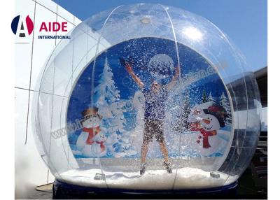 China 3M Diameter Inflatable Snow Globe Giant Airbown Snow Balloon For Kids Fun for sale