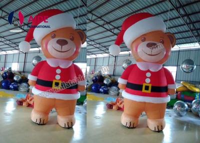 China Lovely Brown Bear Blow Up Christmas Decorations Inflatable Pet Customed Size for sale