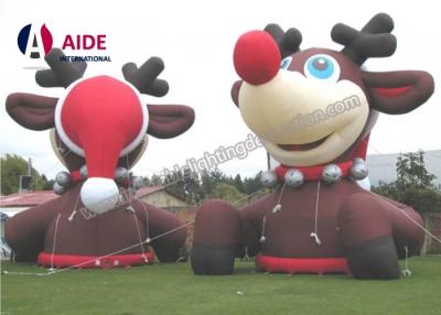 China Giant Inflatable Christmas Reindeer , Christmas Inflatables Outdoor For Event Show for sale