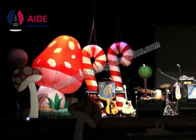 China Customized Blow Up Flood Lights Inflatable Santa Outdoor Stage Decoration Candy Bars for sale