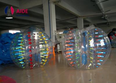 China Kundenspezifischer aufblasbarer Ball-Spiel-riesiger menschlicher Hamster-Ball mit Blasen-Klage des Licht-1.7m für Team zu verkaufen