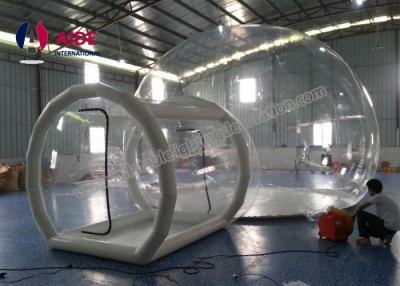 China Tunnel Movement Hotel House Clear Bubble Tent / Inflatable Lawn Tent for sale