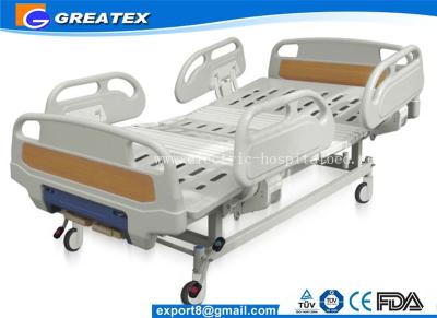 China GT-BM5207 Two Crank Medical Manual Hospital Bed Foldable ABS Handrails 2 Functions for sale