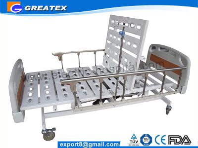 China 5 Function Adjustable ICU Hospital Beds With 10-part Bedboard , Al-alloy Side Rails (GT-BE1004) for sale