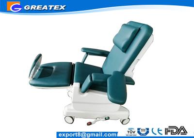 China Blue , Green , Gray Hospital Electric Dialysis / Transfusion Chair for infusion and rest for sale