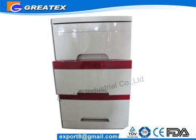 China (GT-BC100-01) Hospital Beside Cabinet , ABS Plastic Storage Cabinets with Three Drawers for sale