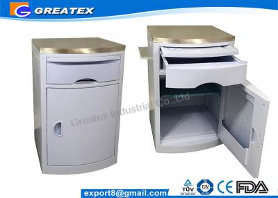 China (GT-TA036-01) Hospital Beside Cabinet for Hospital Room with Castors with Stainless Steel on The Top for sale