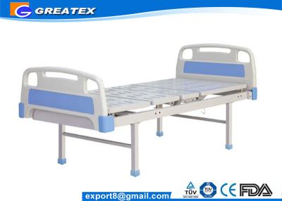 China No Crank Manual Simple Flat Hospital Bed With Metal Portal Frame for sale