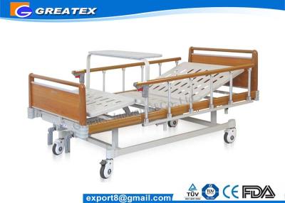 China Four Fold Bed Board double Function patient hospital bed , manual adjustable beds for sale