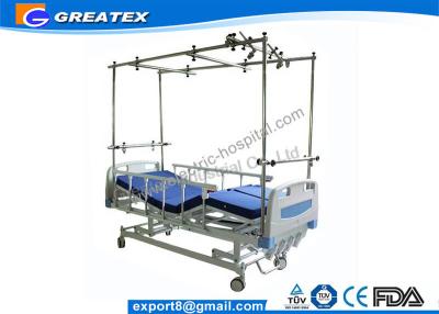 China Easy Cleaning Four Crank Manual Hospital Bed / Manual Orthopedics Bed For Clinic , Family for sale