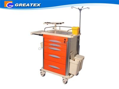 Cina Carrello clinico del carrello del carretto dell'ospedale dell'ABS del carrello lussuoso medico di professione d'infermiera in vendita