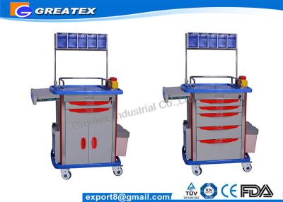 China Leading supply of hospital trolley  , Luxurious ABS Anesthesia mobile medical cart for sale