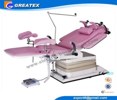 China Advanced Electric Hydraulic Gynecological Chair Obstetric Table with Shadowless lamp for sale