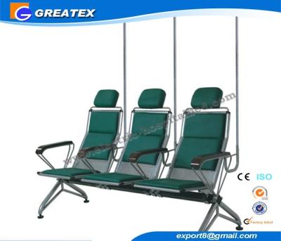 China High Grade Hodpital Transfusion Chair Steel with Light Silver Coating for sale