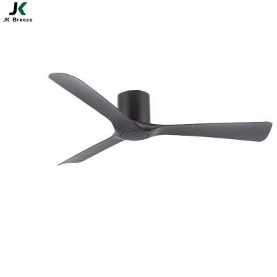 China JK ZS-52-22019BZ 52inch 3 blades quiet and comfortable ABS modern high quality low noise recessed controller DC ceiling fan for sale