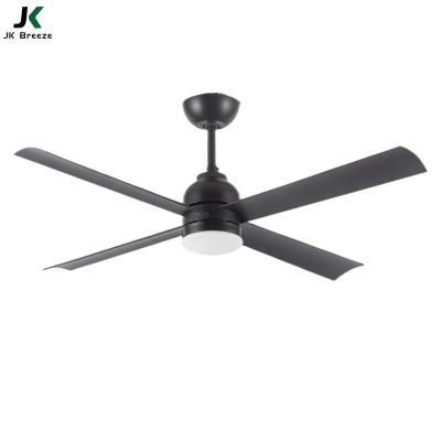 China With JK ZS-48-20010BK 48inch 4ABS Blades Ceiling Fan Lightweight Decorative Outdoor Ceiling Fan With Light for sale