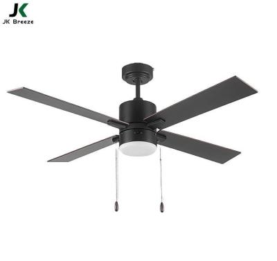 China With ZS-52-21029BZ 52inch 4 Blade Light Plywood DC Motor LED Hot Selling Indoor Decorative Ceiling Fan With Light for sale