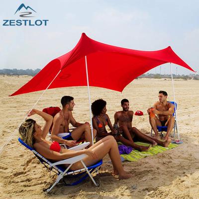 China UV50+ Sunshade Stretch Lycra UV-Resistant Hot Selling Outdoor Lightweight Beach Tent for sale