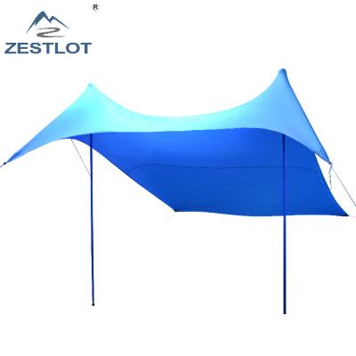 China UV-Resistant Noise Fishing Beach Tent Sun Shelter With Umbrella for sale