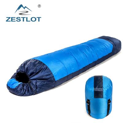 China Mum Hiking Backpacking Custom Printed 3 Season Cotton Nylon OEM Cold Weather Human Sleeping Bag for sale