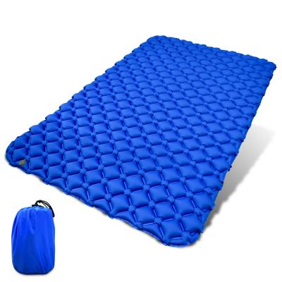 China Nylon with TPU Coated Zestlot TPU Material 2 Person Outdoor Bubble Camp Mattress, Double Sleep Pad Protection Self-Inflating Mat for sale