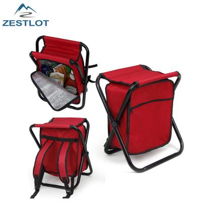 China Waterproof Outdoor Beach Fishing Camping Picnic Insulated Folding Backpack Chair Cooler Bag for sale