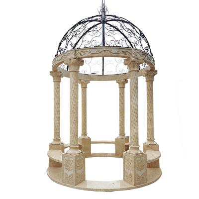 China Factory direct sales EUROPE garden decoration natural marble pavilion for sale for sale