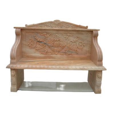 China Chinese Supplier Traditional Hand-carved Outdoor Marble Bench For Sale for sale