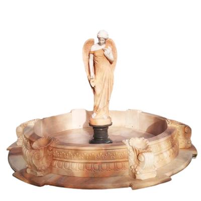 China Modern Hot Selling Waterfall Fountain Marble Sculpture Marble Fountain in Garden Lady for sale