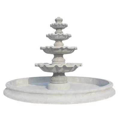 China Large modern outdoor landscape natural stone carved multilayer fountain for sale for sale